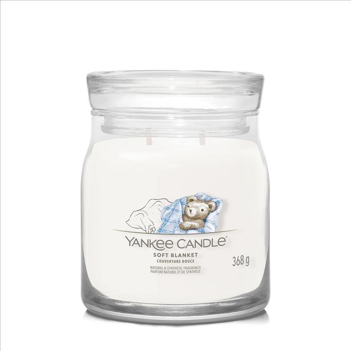 Actual product image Yankee Candle Duftkerze Soft Blanket Signature Medium Jar