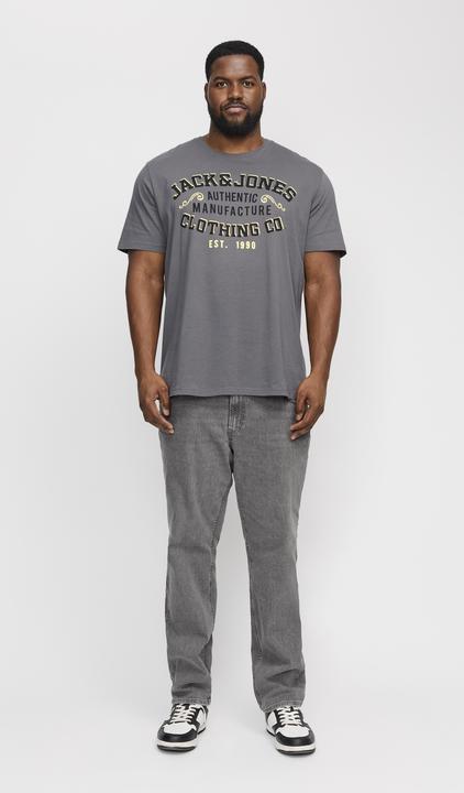 Actual product image Jack & Jones Jjelogo Tee Ss O-Neck 2 Col Aw24 S Pls (XXL)