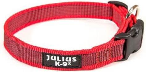 Julius-K9 Gummiertes Hundehalsband Rot M (M, Hund)