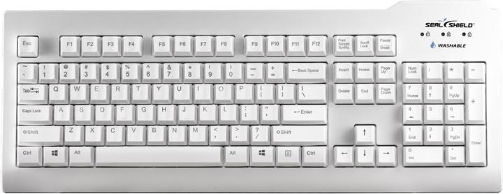Produktbild Seal Shield Silver Seal Tastatur USB white SSWKSV208DE (DE, Kabelgebunden)