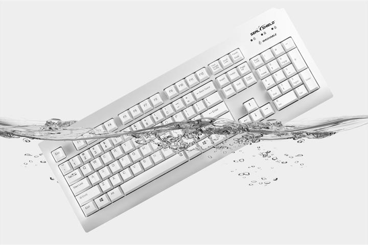 Produktbild Seal Shield Silver Seal Tastatur USB white SSWKSV208DE (DE, Kabelgebunden)