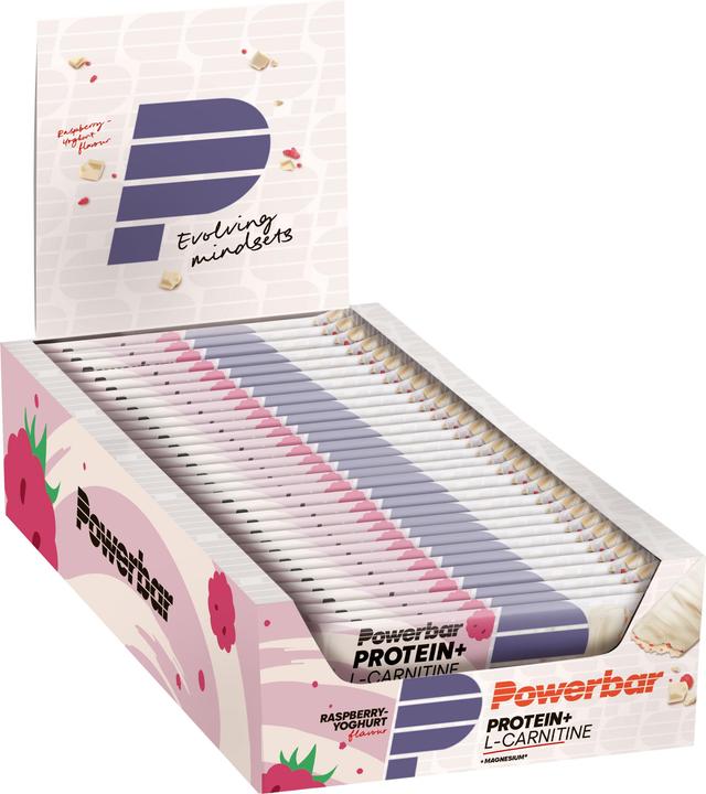 Produktbild Powerbar Protein Plus + L-Carnitine (Himbeere-Joghurt, 30 Stk., 1050 g)