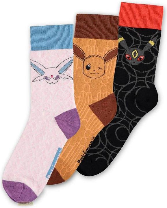 Difuzed Pokémon Socken 3er-Pack Evoli Evolution 2.0 39-42 (3er Pack, 39 - 42)