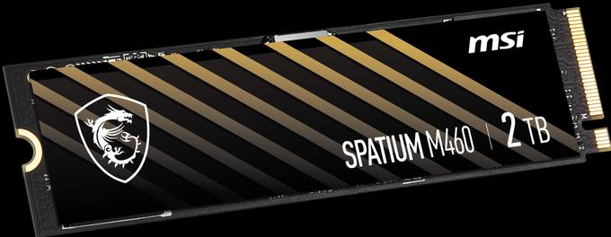 Actual product image MSI Dysk SSD Spatium M460 2 TB M.2 2280 PCI-E x4 Gen4 NVMe (S78-440Q490-P83) (2000 GB, M.2 2280)