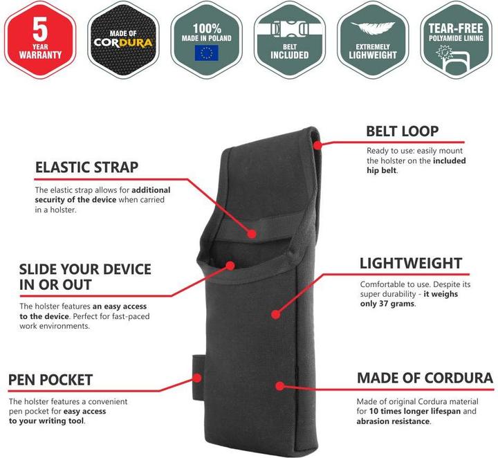 Actual product image Max Michel Universal Cordura Holster, size S