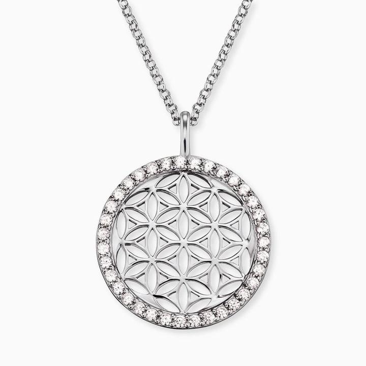 Immagine prodotto Engelsrufer Collana di equilibrio Fiore della vita (Argento 925 rodiato, Argento rodiato, 50 cm)