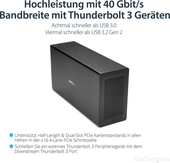Actual product image StarTech Thunderbolt 3 Pcie Enclosure
