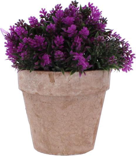 MICA Living Lavender in pot purple/green - artificial - approx. 13 x 15 cm (15 cm)