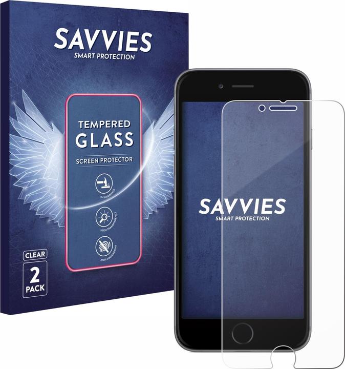 Produktbild Savvies Panzerglas Hartglas Displayschutz (2 Stück, Apple iPhone 6s)