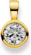 Natsumi Schmuck Anhänger Gelbgold 18K/750 Zirkonia (750/18 K Gelbgold)