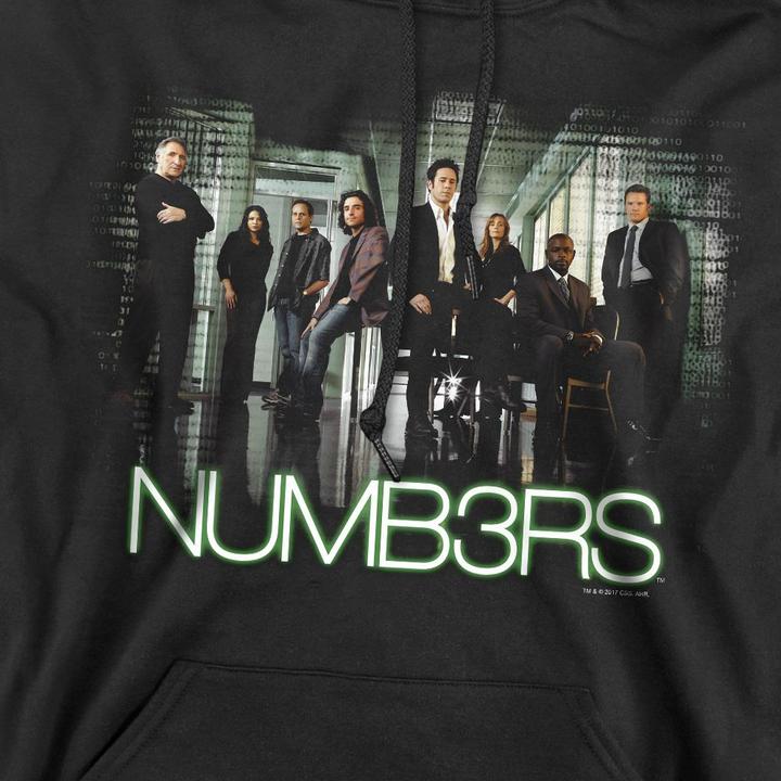 Immagine prodotto Numb3rs Felpa con Cappuccio Cast Uomo (XL)