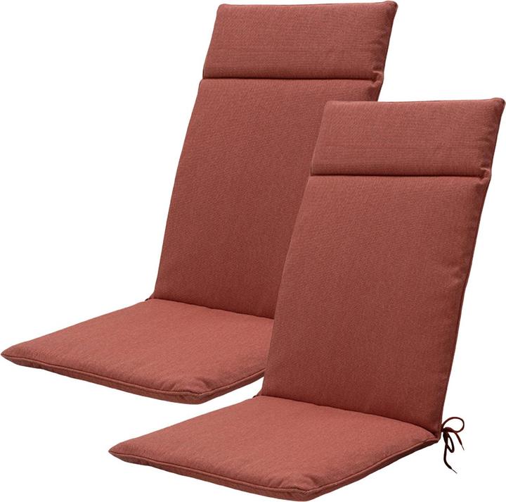 Natura Punto Garden Chair High Backrest Cover by Madison, Set of 2 (120 x 50 cm)
