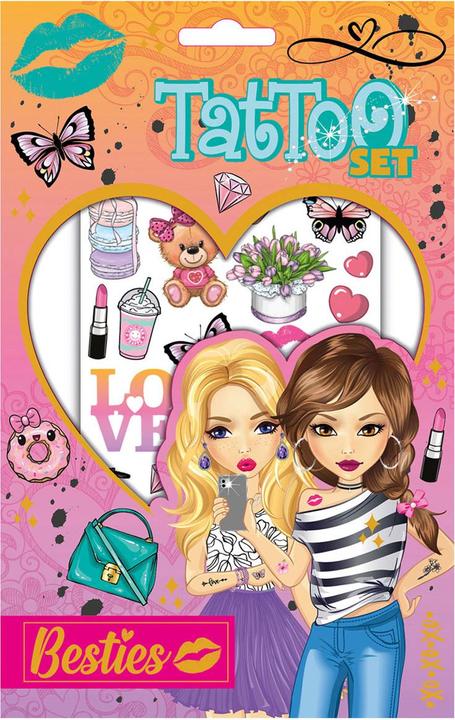 Actual product image Besties Adhesive tattoos, 2 sheets