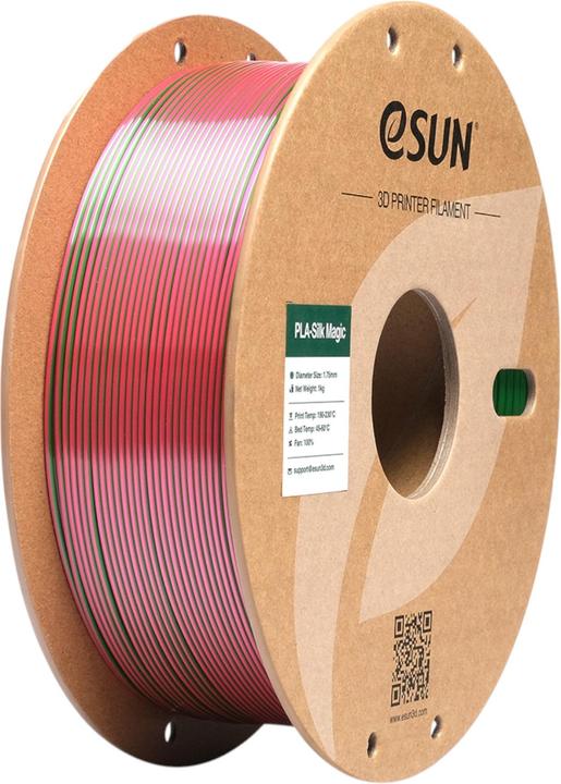 Actual product image eSUN EPLA-SILK MAGIC 1,75mm RED GREEN 1kg (PLA, 1.75 mm, 1000 g, Multicoloured)