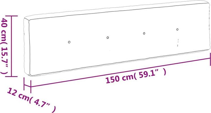 Actual product image VidaXL 10-tlg. Garten-Lounge-Set mit Kissen (150 x 60 x 12 cm)