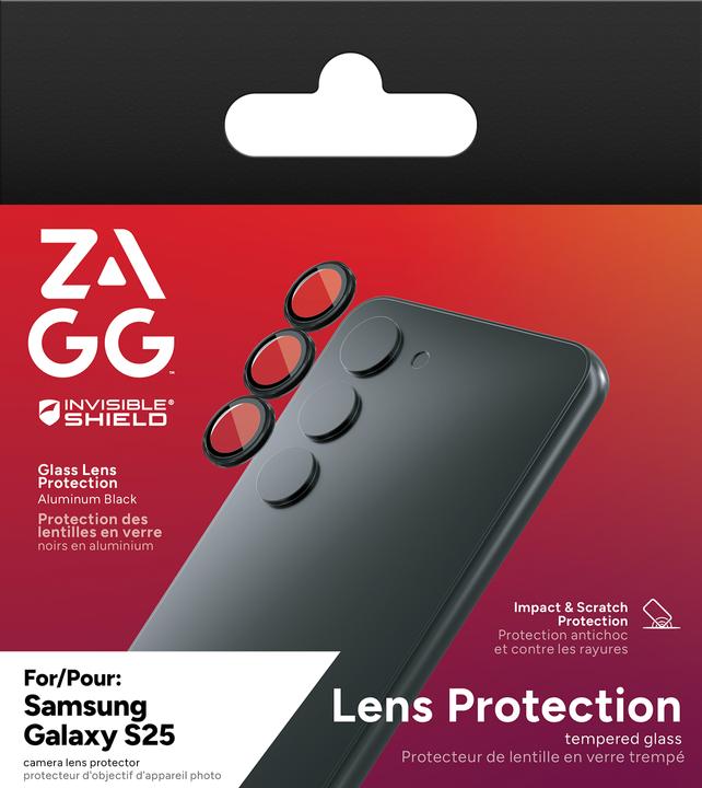 Actual product image Zagg InvisibleShield Premium GL (CameraRings) Samsung Galaxy S25 (3 Piece, Samsung Galaxy S25)