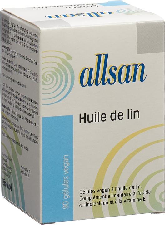 Actual product image Allsan Linseed oil (90 Piece, Capsules, 140 g)