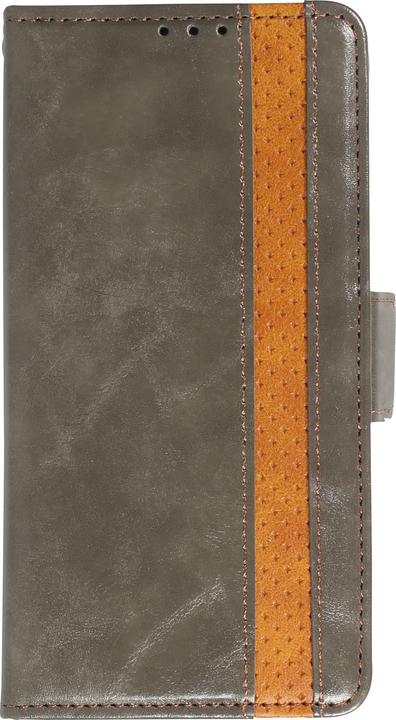 Actual product image PhoneLook Etui cuir Flip Wallet en cuir véritable avec stripe design et compartiment à cartes (Apple iPhone 13 Pro Max)