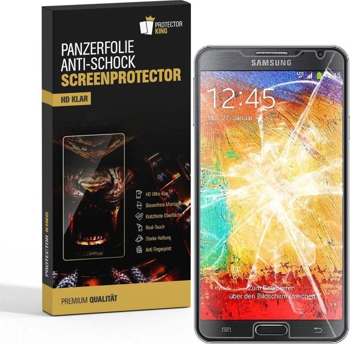 Produktbild Protectorking 2x Panzerfolie Anti-Shock HD Klar (2 Stück, Samsung Galaxy Note 3 Neo)