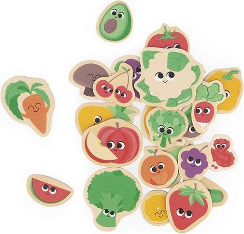 Actual product image Janod Fruit and vegetable magnets