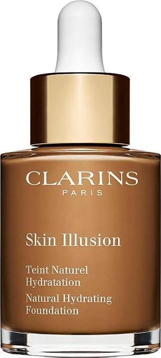 Actual product image Clarins Skin Illusion Natural Hydrating Foundation Spf15 118.5 Chocolate 30ml