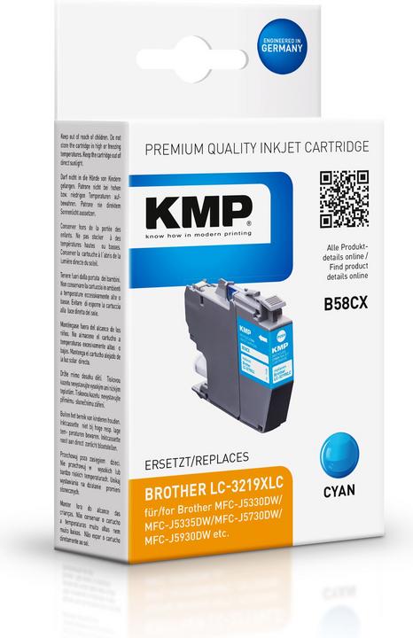 Produktbild KMP Tinte ersetzt LC3219XLC (C)