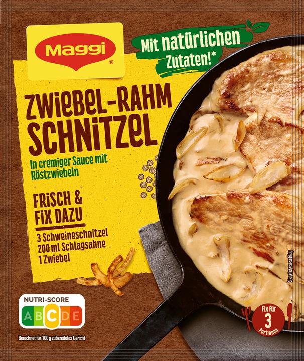 Produktbild Maggi Fix Zwiebel Rahm Schnitzel (33 g)