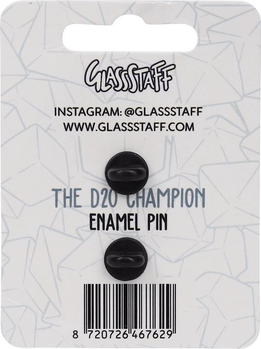 Actual product image Glass Staff Anstecker The d20 Champion Mehrfarbig