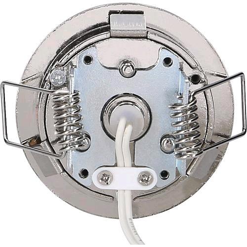 Produktbild Rolux LEDEinbauleuchte IP44 3W 3000Knickel gebürstet 24VDC, Abstr 120, DF1211 (190 lm)