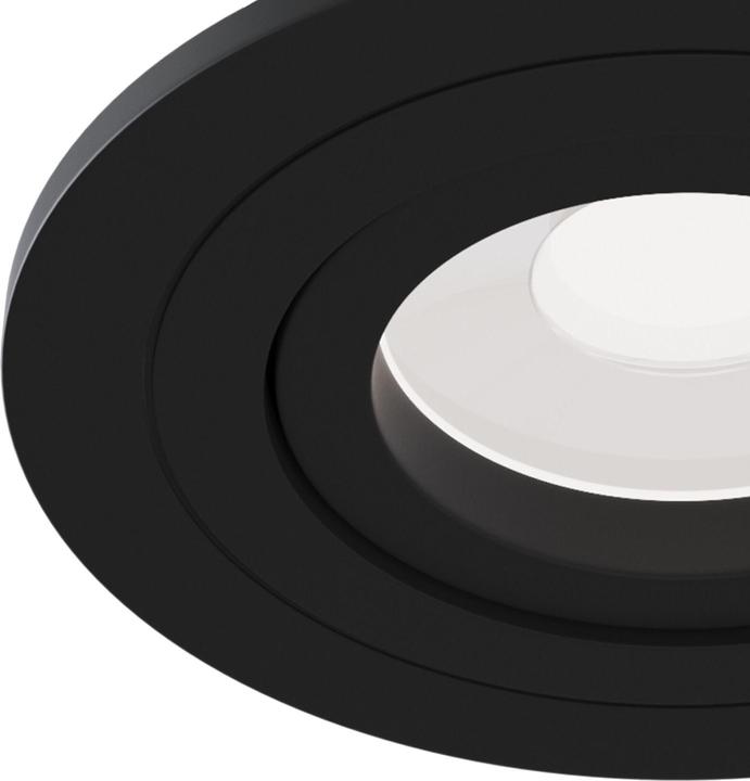 Actual product image Maytoni Atom Recessed Luminaire GU10 Black Ø92mm (GU10)