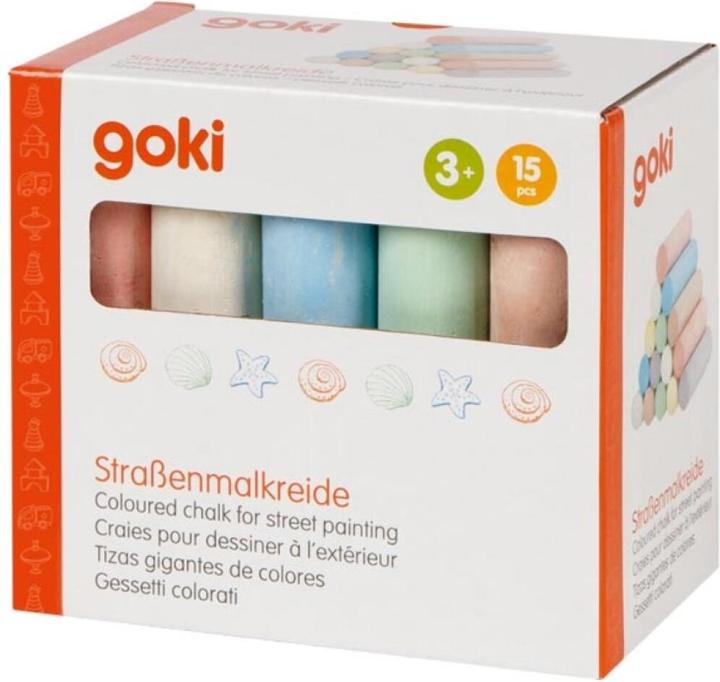 Productafbeelding Goki Strassenmalkreide, Peggy Diggledey (Rozen, 15 x)