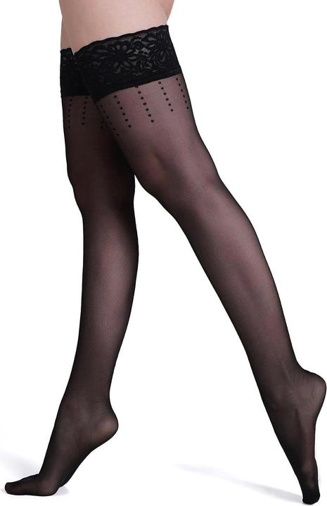 Immagine prodotto Giulia Omnia 20 Calze autoreggenti, colore nero, taglia 36-40 (20 DEN, 36 - 40)