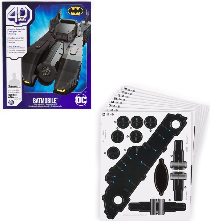 Actual product image 4D Puzzle 4D Puzzles - Retro Batmobile (6070178) (202 pieces)