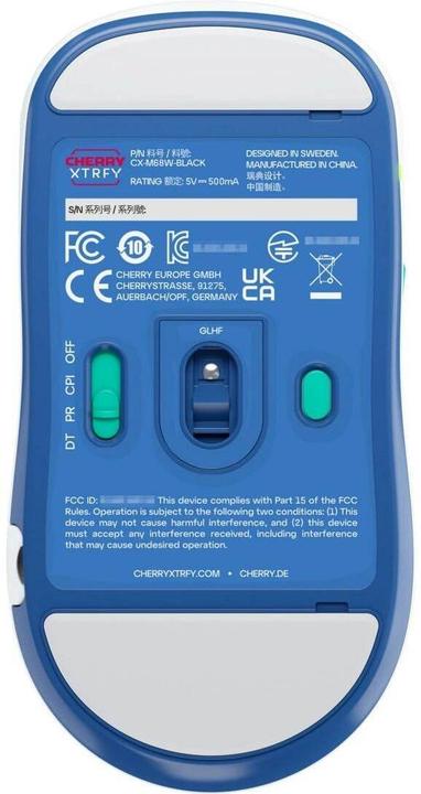 Immagine prodotto CHERRY xtrfy M68 senza fili, bianco (Senza fili)