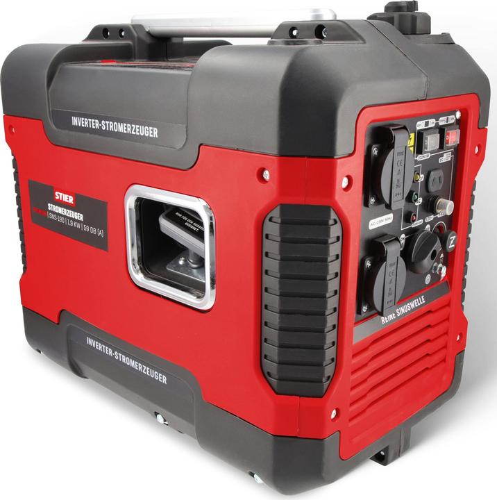 Actual product image Stier Groupe électrogène à onduleur Premium SNS-190, 1.9 kW, 59 dB(A) (1600 W, 4 l)