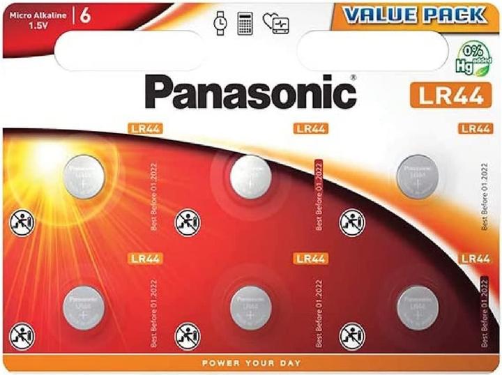 Actual product image Panasonic Micro Alkali LR44 (6 pcs., LR44, 120 mAh)