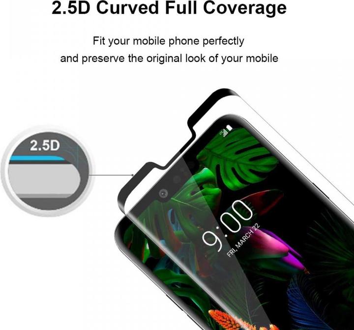 Immagine prodotto Screenguard LG G8S ThinQ Pellicola di vetro protettiva a schermo intero 2.5D 9H (1 Pezzo/i, G8s ThinQ)