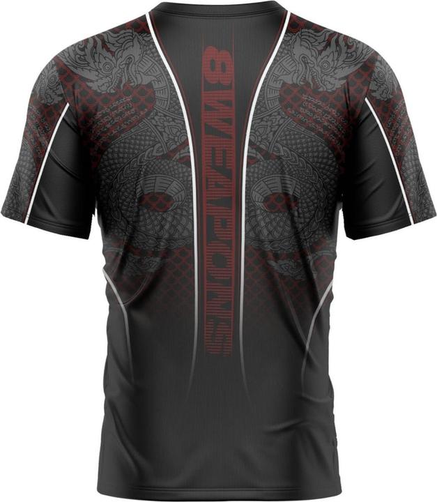 Actual product image 8Weapons Functional T-Shirt, Naga Yant, black-red S (S)