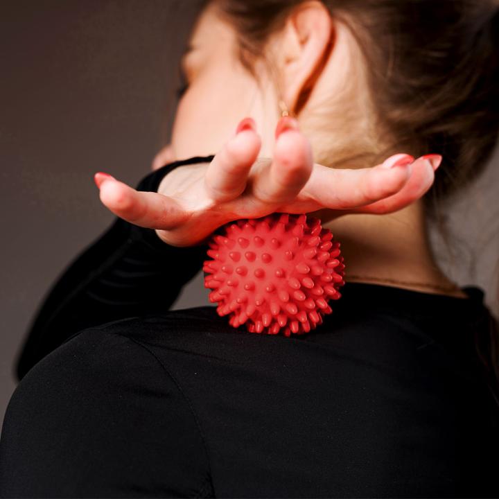 Immagine prodotto Casativo 4 palline da massaggio con nodi di 2 dimensioni per la riflessologia, 9 e 7,5 cm