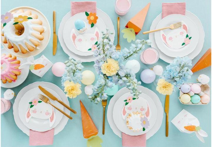 Actual product image Partydeco Easter craft set carrot box 7.5 x 26.5 x 7.5 cm, orange (6 x, 0.5 x 19 x 37 cm)