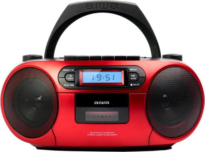 Produktbild Aiwa Radijo kasetė BBTC550RD 6W Raudona (FM, Bluetooth)