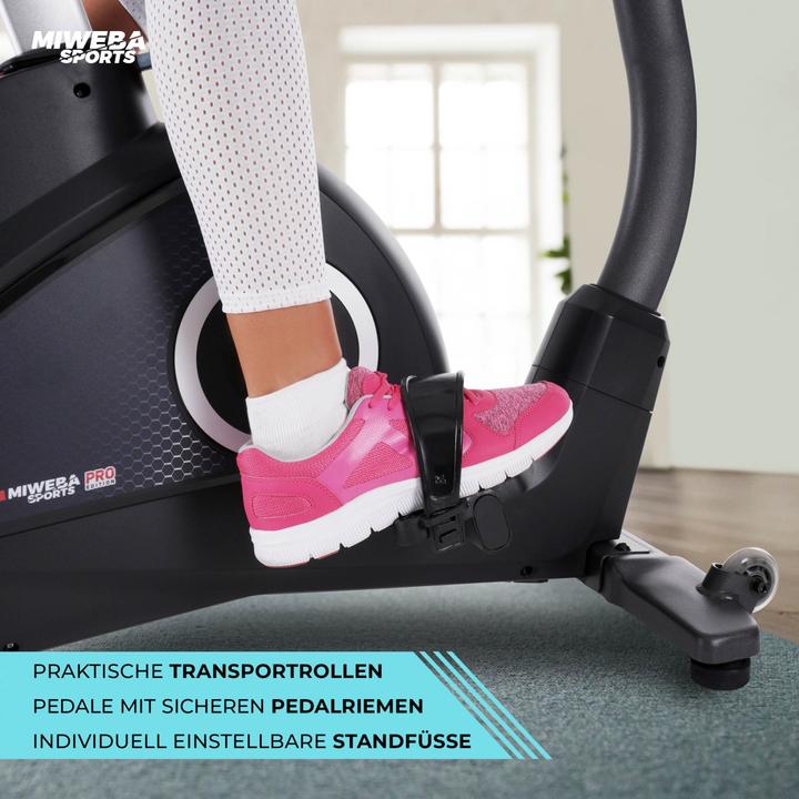 Produktbild Miweba Sports Ergometer ME500 Heim Trainer Trimmrad Indoor Cycling Home Cardio (Schwarz)