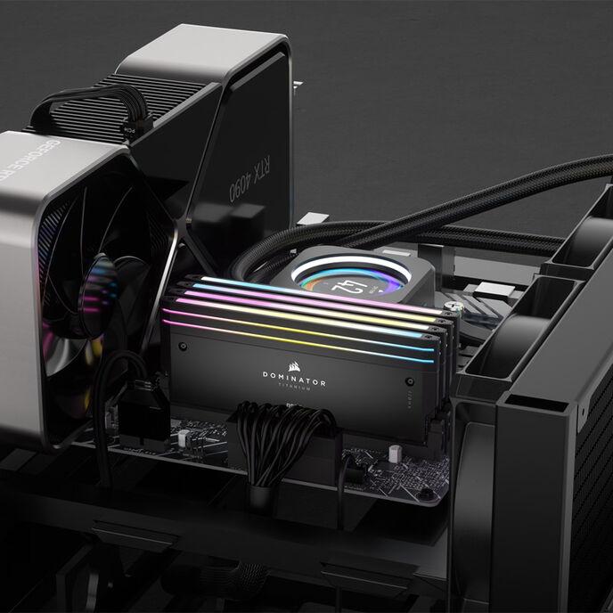 Actual product image Corsair Dominator Titanium (2 x 48GB, 6600 MHz, DDR5 RAM, DIMM)