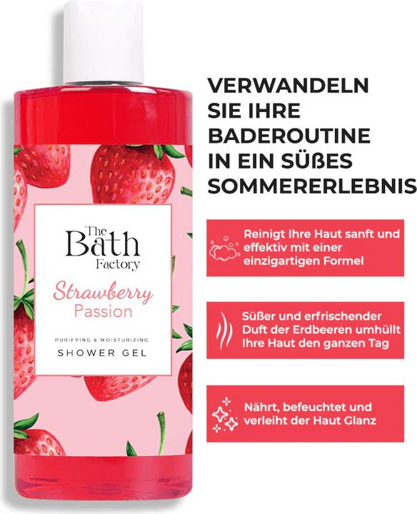 Actual product image The Bath Factory Erdbeer Duschgel 400ml (400 ml)