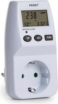 Image du produit Perel COMPTEUR D'ÉNERGIE - 230 V - 16 A - CONTACT DE PROTECTION (SYSTÈME ALLEMAND)