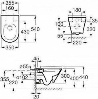 Actual product image ROCA WC basin set