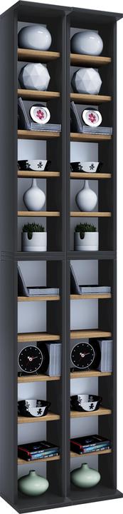 Produktbild VCM Holz CD DVD Stand Regal Schrank Almera (180 x 20 x 42 cm)