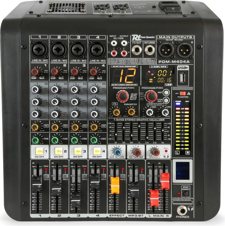 Actual product image Power Dynamics Mixer PDM-M404A (Studio- and Livemixer)