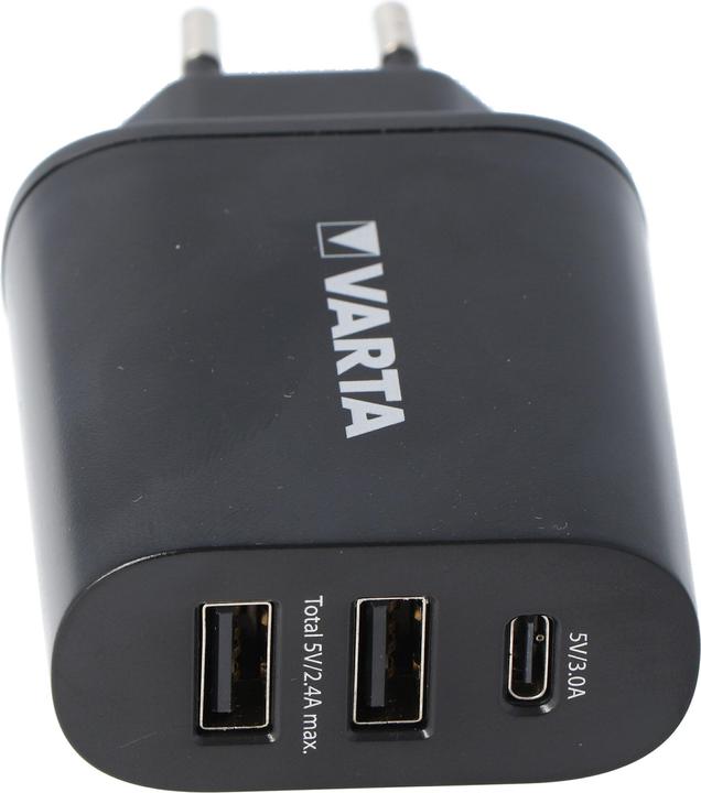 Produktbild Varta Wall Charger 27W 2 x USB 2,4A + USB Typ C 3,0A (27 W)