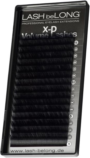 Produktbild LASH be LONG LASH beLONG X-D Volumen LASHES C-Curl schwarz/glossig (Künstliche Wimpern)